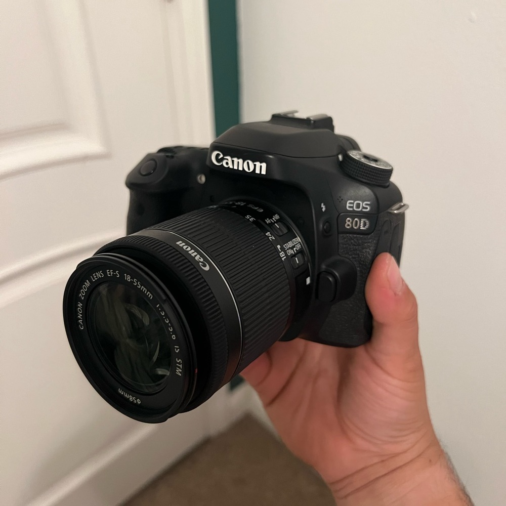 Canon 80D w 18-55mm lens. Taking offers